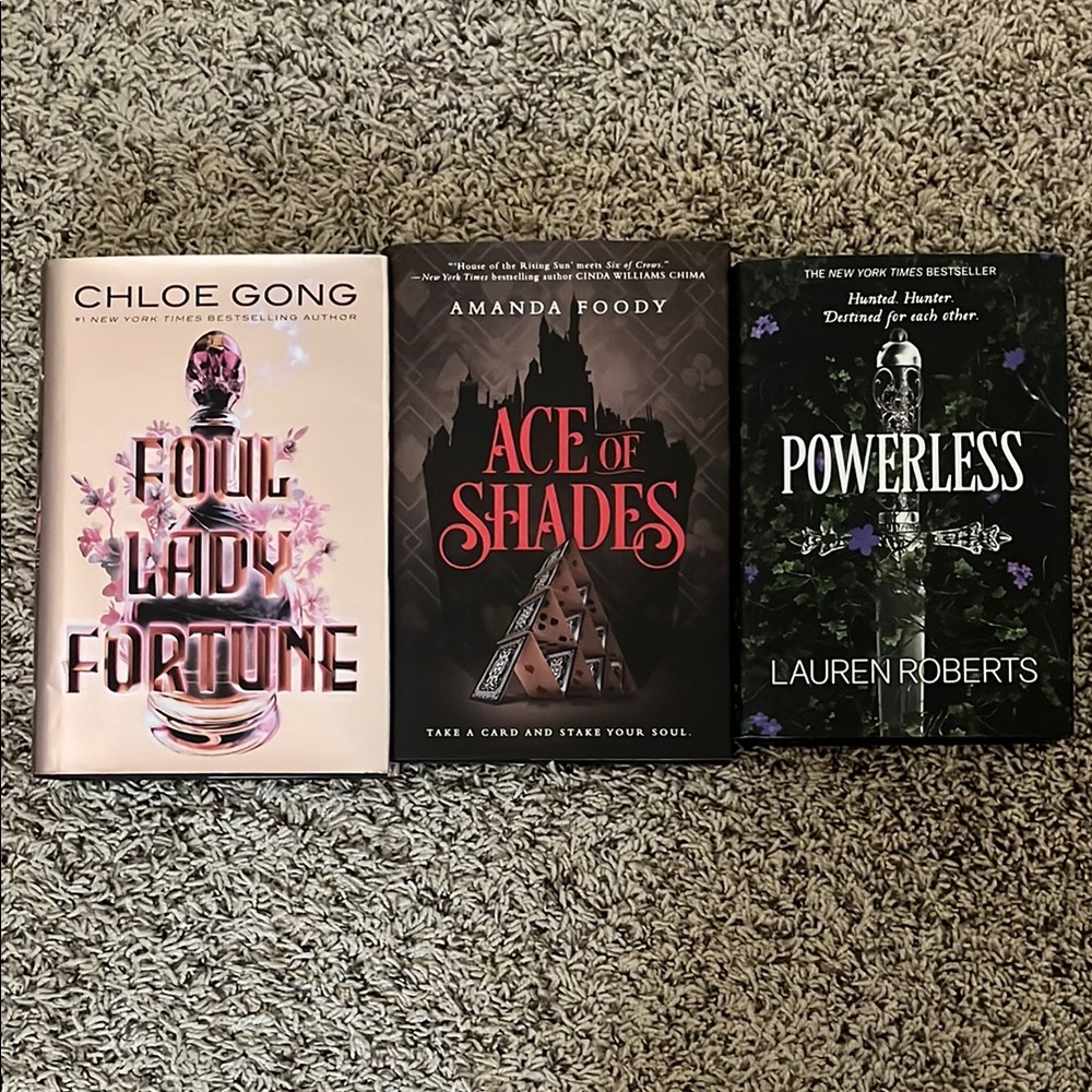 Three Hardcover fantasy booktok books set/lot